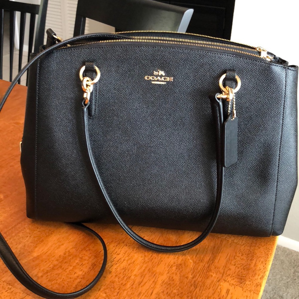 Coach Large Christie Carryall Handbag Black